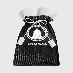 Мешок для подарков Great Wall с потертостями на темном фоне, цвет: 3D-принт