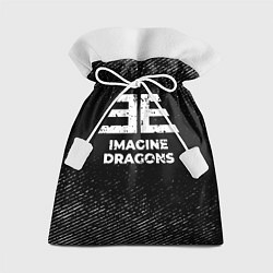 Мешок для подарков Imagine Dragons с потертостями на темном фоне, цвет: 3D-принт
