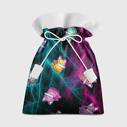 Мешок для подарков Котики и стихия, цвет: 3D-принт