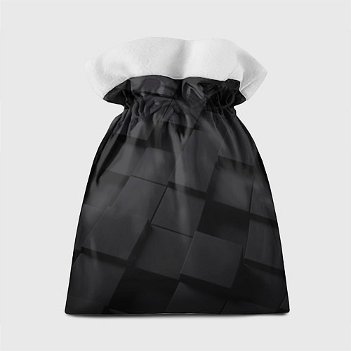 Подарочный мешок Чёрные геометрические блоки / 3D-принт – фото 2