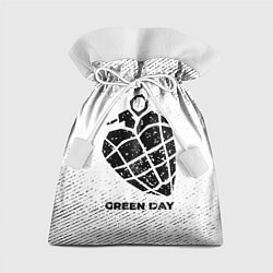 Мешок для подарков Green Day с потертостями на светлом фоне, цвет: 3D-принт
