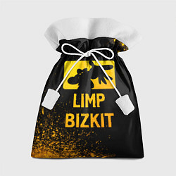 Мешок для подарков Limp Bizkit - gold gradient, цвет: 3D-принт