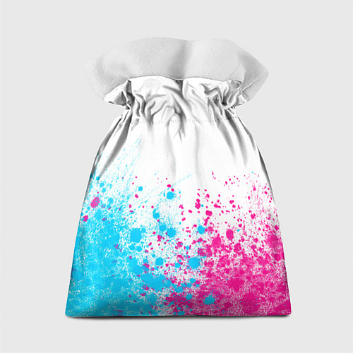 Подарочный мешок Paramore neon gradient style: символ сверху / 3D-принт – фото 2