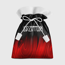 Мешок для подарков Led Zeppelin red plasma, цвет: 3D-принт