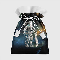 Мешок для подарков Космонавт-скейтбордист, цвет: 3D-принт