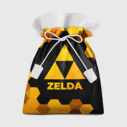 Мешок для подарков Zelda - gold gradient, цвет: 3D-принт