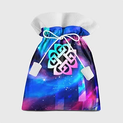 Мешок для подарков Breaking Benjamin неоновый космос, цвет: 3D-принт