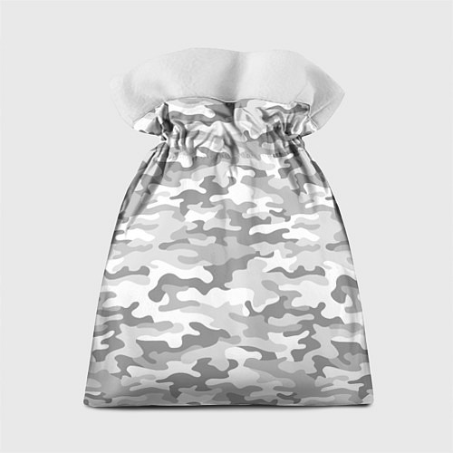Подарочный мешок Камуфляж серый / 3D-принт – фото 2