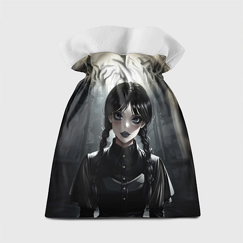 Подарочный мешок Аниме готическая девушка в темной комнате / 3D-принт – фото 2