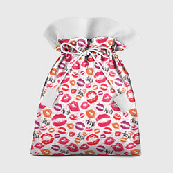 Мешок для подарков Поцелуи - kiss, цвет: 3D-принт