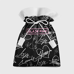 Мешок для подарков Blackpink - автографы, цвет: 3D-принт