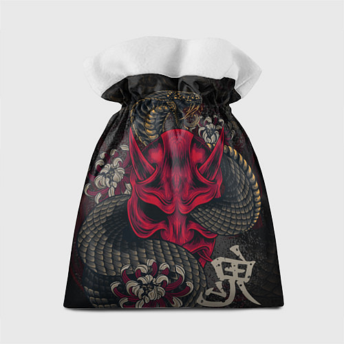 Подарочный мешок Oni mask and snake / 3D-принт – фото 2