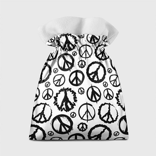 Подарочный мешок Many peace logo / 3D-принт – фото 2