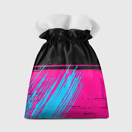 Подарочный мешок Poppy Playtime - neon gradient: символ сверху / 3D-принт – фото 2