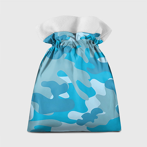 Подарочный мешок Камуфляж военный синий / 3D-принт – фото 2