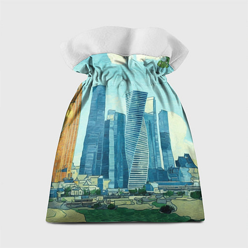 Подарочный мешок Москва-сити Ван Гог / 3D-принт – фото 2