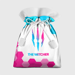 Мешок для подарков The Witcher neon gradient style, цвет: 3D-принт