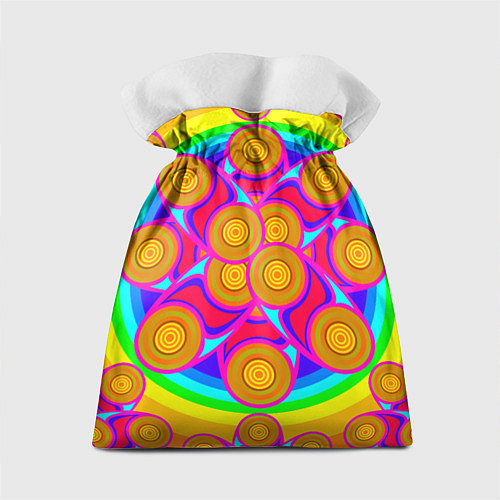 Подарочный мешок Узор цвета хохломы / 3D-принт – фото 2