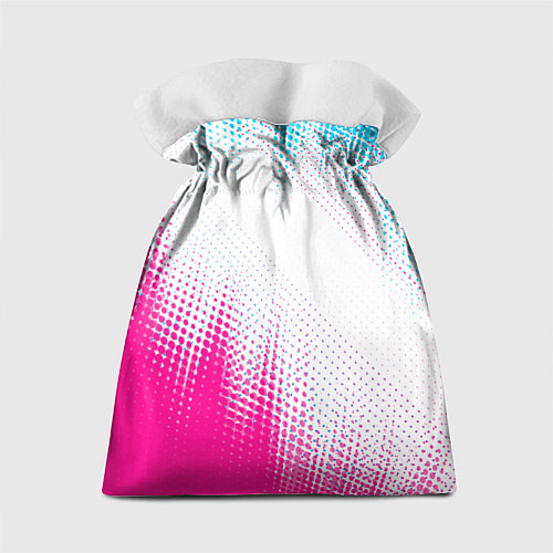 Подарочный мешок Fiat neon gradient style: символ сверху / 3D-принт – фото 2