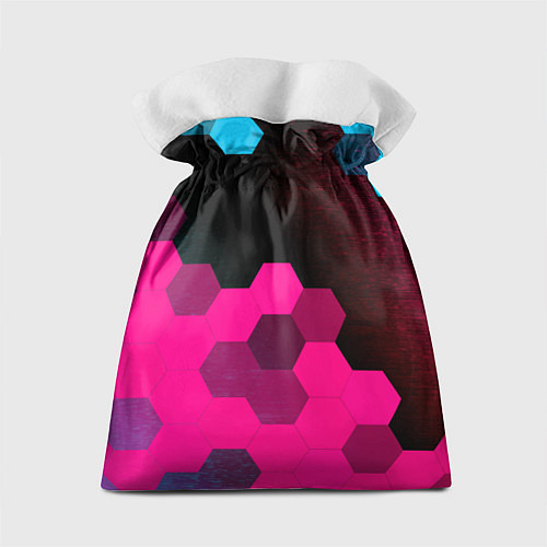 Подарочный мешок Sally Face - neon gradient: символ сверху / 3D-принт – фото 2