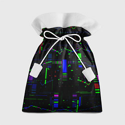 Мешок для подарков Глитч помехи, цвет: 3D-принт
