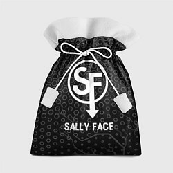 Мешок для подарков Sally Face glitch на темном фоне, цвет: 3D-принт