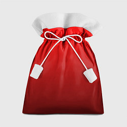 Мешок для подарков Градиент красный тёмный, цвет: 3D-принт