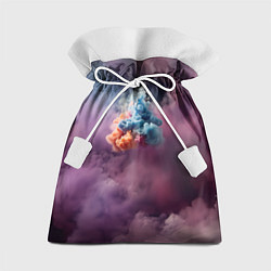 Мешок для подарков Разноцветный клуб дыма, цвет: 3D-принт