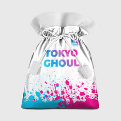 Мешок для подарков Tokyo Ghoul neon gradient style: символ сверху, цвет: 3D-принт