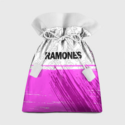 Мешок для подарков Ramones rock legends: символ сверху, цвет: 3D-принт
