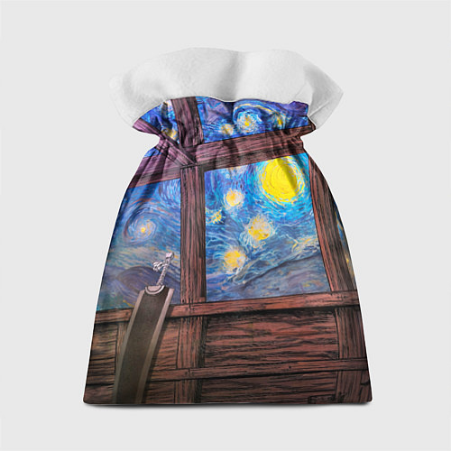 Подарочный мешок Берсерк и небо Ван Гога / 3D-принт – фото 2
