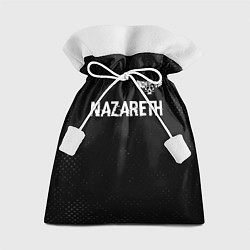 Мешок для подарков Nazareth glitch на темном фоне: символ сверху, цвет: 3D-принт