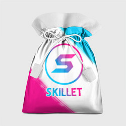 Мешок для подарков Skillet neon gradient style, цвет: 3D-принт