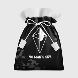 Мешок для подарков No Mans Sky glitch на темном фоне, цвет: 3D-принт