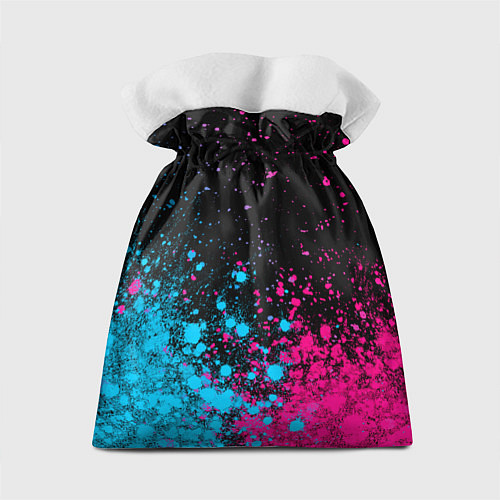 Подарочный мешок Bon Jovi - neon gradient: символ сверху / 3D-принт – фото 2