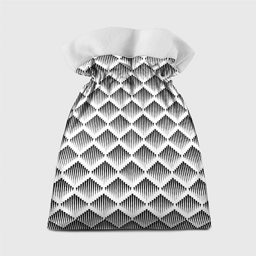 Подарочный мешок Ромбы из черных треугольников / 3D-принт – фото 2