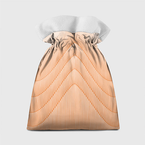 Подарочный мешок Полосатый оранжевый градиент / 3D-принт – фото 2