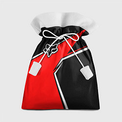 Мешок для подарков Fox мотокросс - красный, цвет: 3D-принт