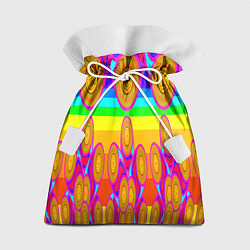 Мешок для подарков Хохлома вариант 2, цвет: 3D-принт