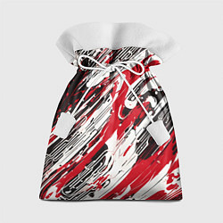 Мешок для подарков Спонтанные брызги красные, цвет: 3D-принт
