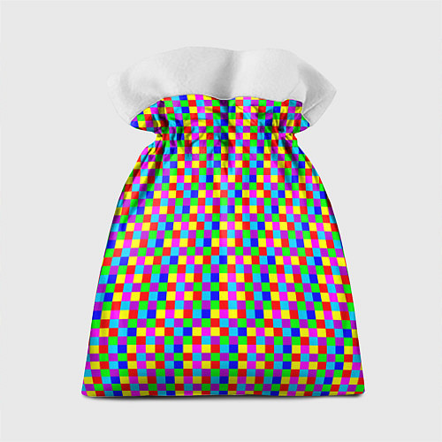 Подарочный мешок Разноцветные маленькие квадраты / 3D-принт – фото 2