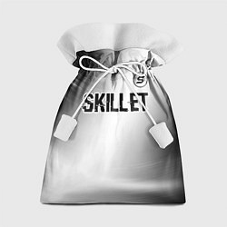 Мешок для подарков Skillet glitch на светлом фоне: символ сверху, цвет: 3D-принт