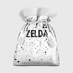 Мешок для подарков Zelda glitch на светлом фоне: символ сверху, цвет: 3D-принт