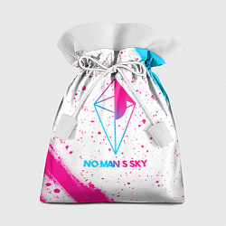 Мешок для подарков No Mans Sky neon gradient style, цвет: 3D-принт