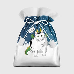 Мешок для подарков Я дракон - кот, цвет: 3D-принт