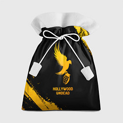 Мешок для подарков Hollywood Undead - gold gradient, цвет: 3D-принт