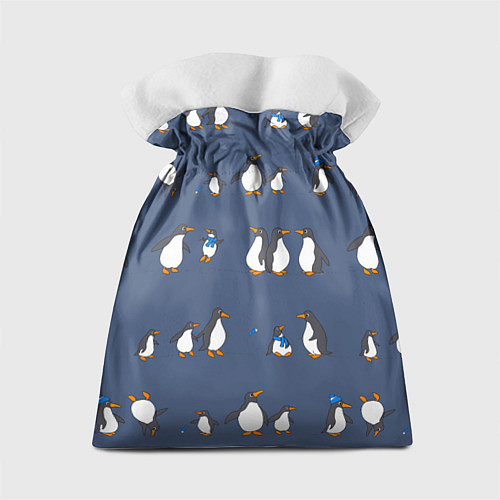 Подарочный мешок Забавное семейство пингвинов / 3D-принт – фото 2