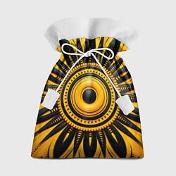 Мешок для подарков Желто-черный узор в африканском стиле, цвет: 3D-принт
