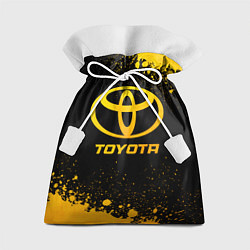 Мешок для подарков Toyota - gold gradient, цвет: 3D-принт