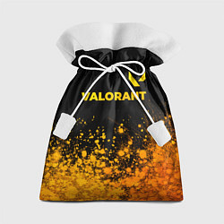 Мешок для подарков Valorant - gold gradient посередине, цвет: 3D-принт